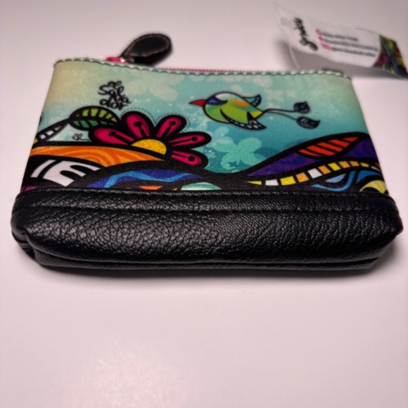 NWT Sondo El Salvador Colorful Coin Purse Bird Flower Women Gift Folk Art - Picture 3 of 9